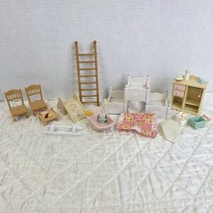 Calico Critters Lot Of Triple Bunk Beds Furniture and Accessories